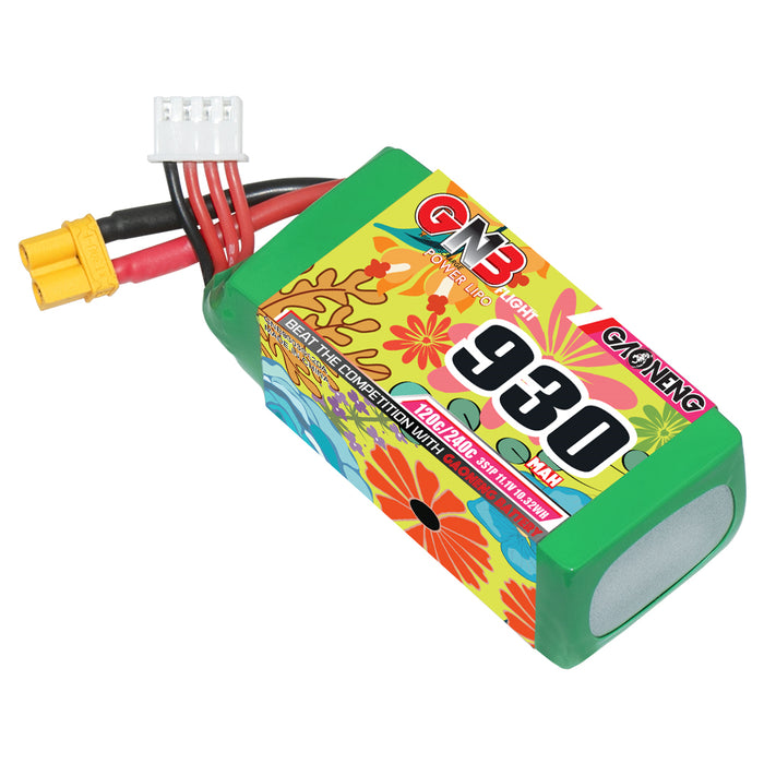 Gaoneng GNB 930mAh 11.1V 3S 120C Lipo Battery - XT30