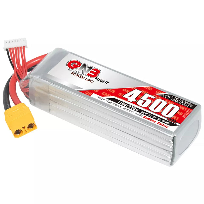 Gaoneng GNB 4500mAh 22.2V 6S 110C Long Range/Cinelifter Lipo Battery - XT90