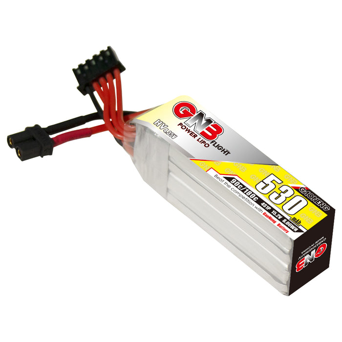 Gaoneng GNB 530mAh 4S 15.2V 90C/180C HV Lipo Battery - XT30