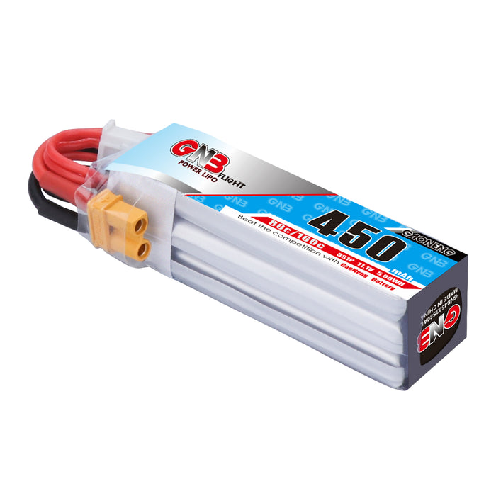 Gaoneng GNB 3S 11.1V 450mah LiPo Battery 80C XT30