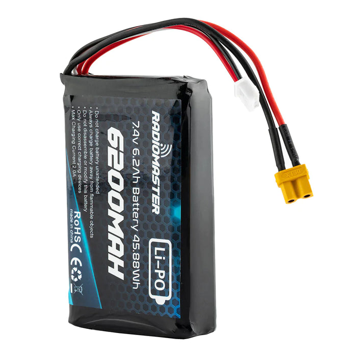 Paco Rms Box Battery RadioMaster 6200mah 2S Lipo Transmitter Battery For TX16S, TX15 and Bo ...