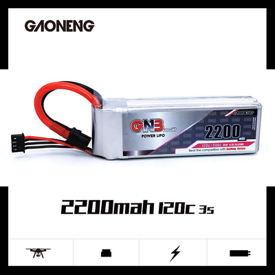 Gaoneng GNB 11.1V 2200MAH 120/240C 3S LIPO BATTERY JST/XT60