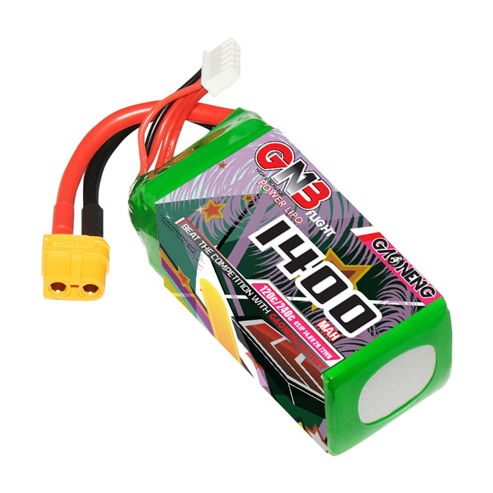 Gaoneng GNB 1400mAh 14.8V 4S 120C Lipo Battery - XT60