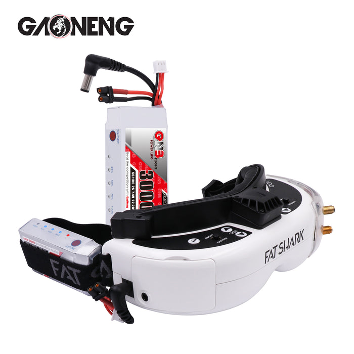 Gaoneng GNB 3000MAH 2S 5C Goggles Lipo Battery Power Indicator