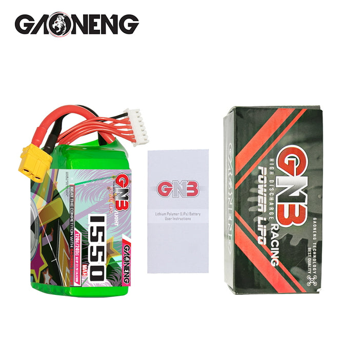 Gaoneng GNB 1550mAh 22.2V 6S 120C Lipo Battery - XT60