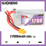 Gaoneng GNB 1700mAh 11.4V 3S 60C HV Lipo Battery - XT30
