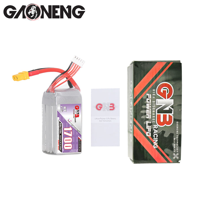 Gaoneng GNB 1700mAh 15.2V 4S 60C HV Lipo Battery - XT60