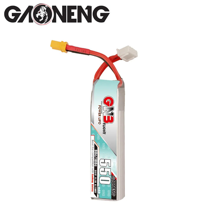 Gaoneng GNB 550mAh 11.1V 3S 90C Lipo Battery - XT30