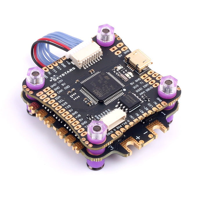 Skystars F4 F405 Flight controller and 45A Blheli-S ESC fly tower stack - 30x30mm