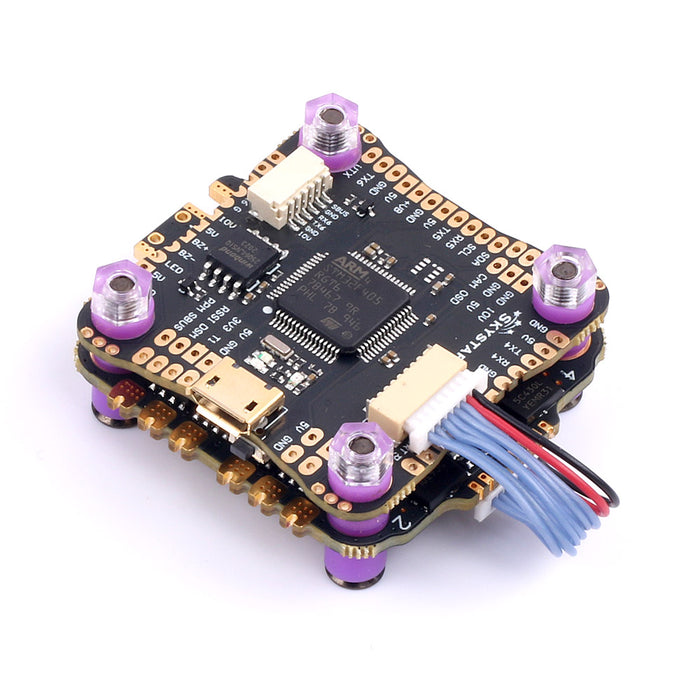 Skystars F4 F405 Flight controller and 55A Blheli-S ESC fly tower stack - 30x30mm