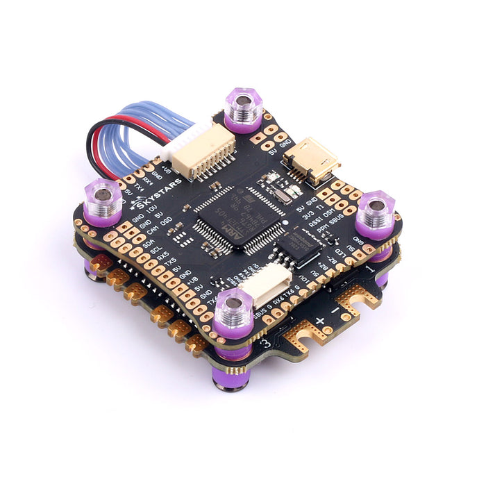 Skystars F4 F405 Flight controller and 55A Blheli-S ESC fly tower stack - 30x30mm