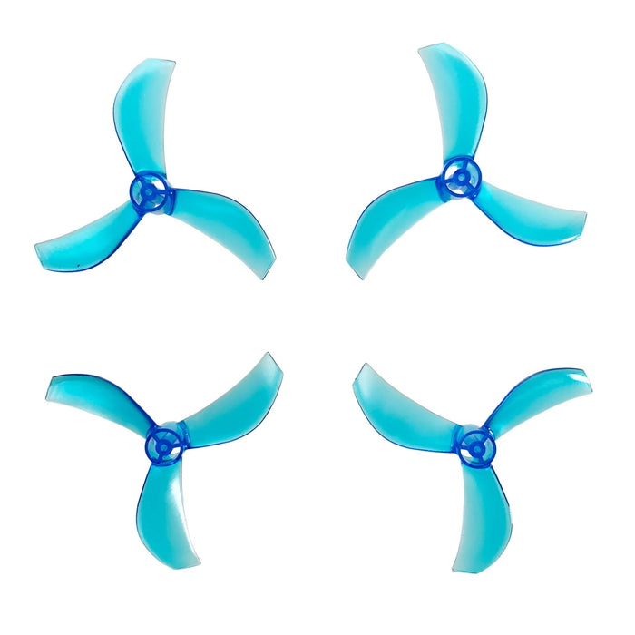 BeeDrone Azi Micro Props Tri-Blade - 1.0mm Shaft - 40mm - (2CW+2CCW) - Choose Color