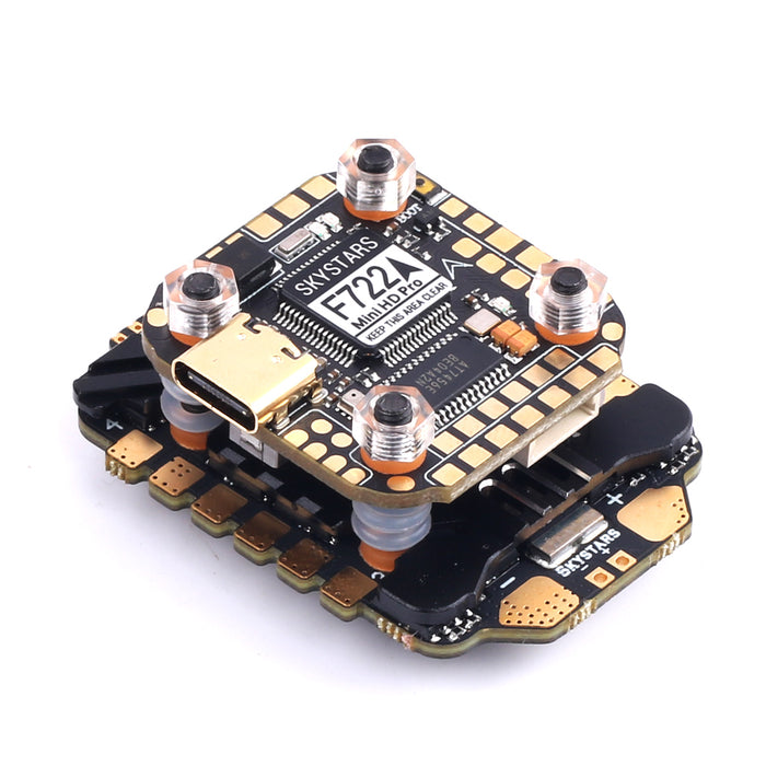 Skystars F722HD PRO Stack Flight Controller & KM55 55A AM32 ESC - 20x20