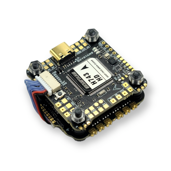 Skystars H7 Single BMI270 Gyro Flight controller and KO60 60A Blheli-32 ESC Stack - 30x30mm