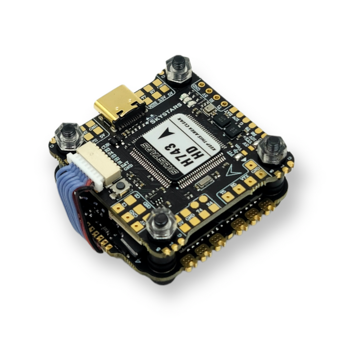 Skystars H743 Dual BMI270 Gyro Flight Controller and KM60 60A Blheli-32 ESC Stack - 30x30mm