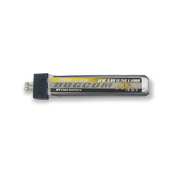 DOGCOM 300mAh 1S 4.35V HV 75C LiPo Battery - PH2.0