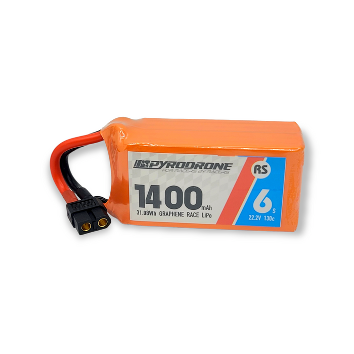 Pyrodrone Graphene 1400mAh 6S 22.2V 130C Race Series - XT60