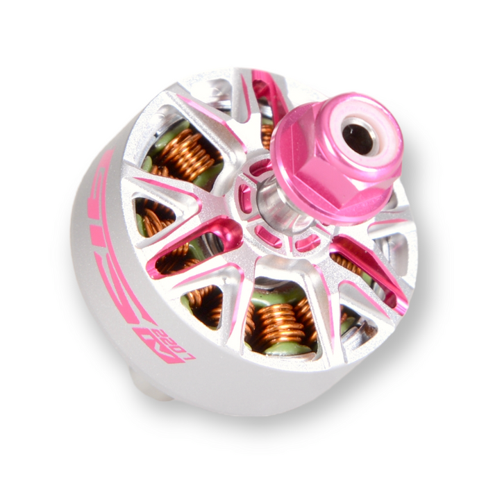 RCINPOWER GTS V4 2207 2040KV Brushless FPV Drone Motor - Silver/Pink