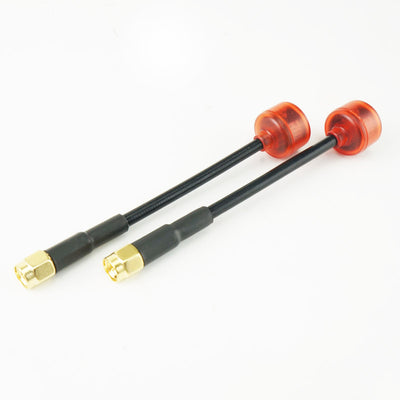 RUSHFPV Cherry Ultra Extended 5.8GHz SMA Antenna 2 Pack - RED - (RHCP or LHCP)
