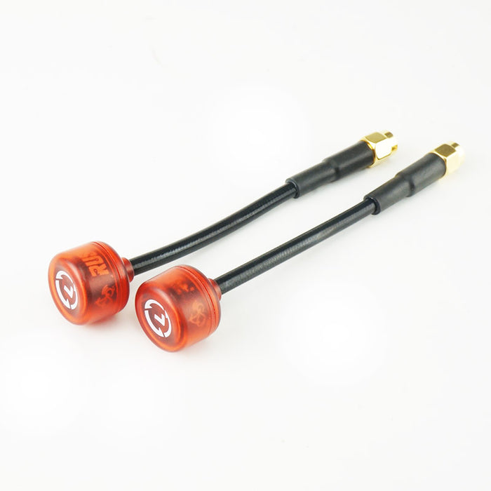 RUSHFPV Cherry Ultra Extended 5.8GHz SMA Antenna 2 Pack - RED - (RHCP or LHCP)