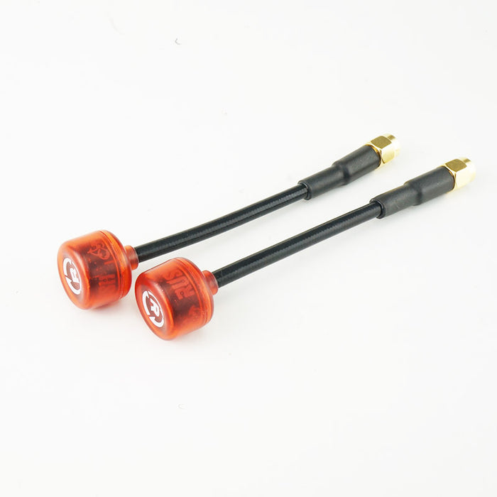 RUSHFPV Cherry Ultra Extended 5.8GHz SMA Antenna 2 Pack - RED - (RHCP or LHCP)