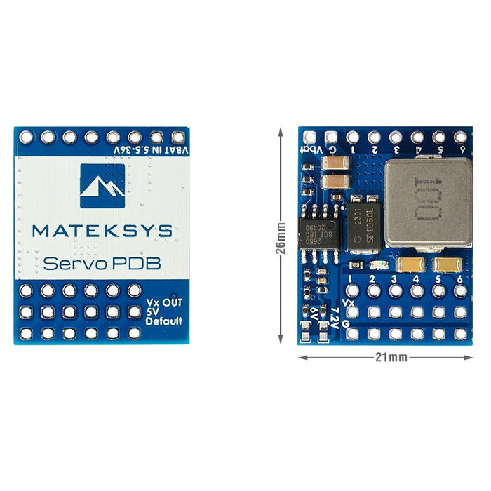 Matek Servo PDB W/ BEC 5.5-36V to 5-8.2V