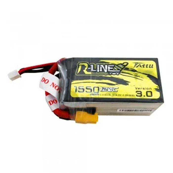 Tattu R-Line Version 3.0 1550mAh 18.5V 120C 5S1P Lipo Battery Pack with XT60 Plug