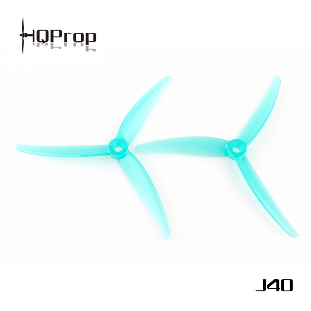 HQ Prop J40 5.1x4x3 Poly Carbonate FPV Drone Propellers (2CW+2CCW) - Choose Color