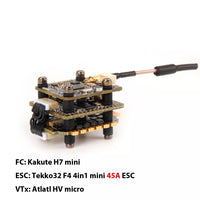Holybro Kakute H7 Mini V1.3 W/Tekko32 F4 4in1 Mini 45A ESC & Atlatl HV Micro STACK - 20x20mm