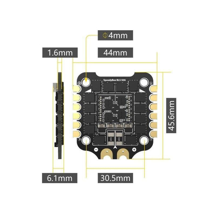 SpeedyBee BLS 8Bit 50A 3-6S 4in1 ESC - 30x30mm