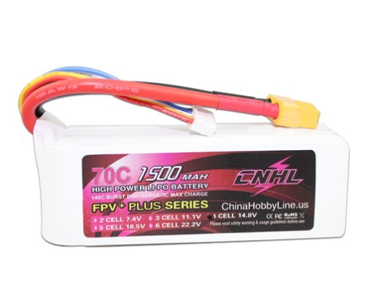 G+PLUS 1500mAh 14.8V 4S 70C Li-Po Battery