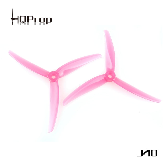 HQ Prop J40 5.1x4x3 Poly Carbonate FPV Drone Propellers (2CW+2CCW) - Choose Color