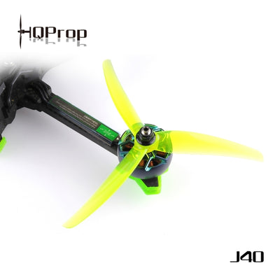 HQ Prop J40 5.1x4x3 Poly Carbonate FPV Drone Propellers (2CW+2CCW) - Choose Color