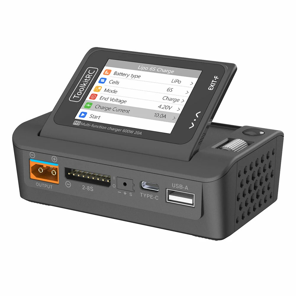 ToolkitRC M9 Multi Function 600W 20A DC 1-8S Smart Charger W