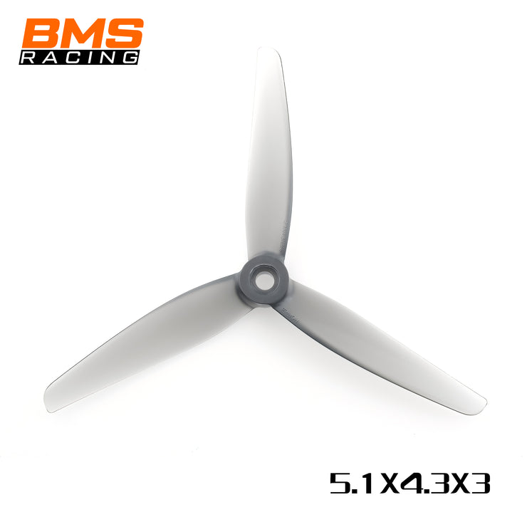 HQ Prop BMS Racing 5.1x4.3x3 Poly Carbonate Propellers (2CW+2CCW) - Choose Color