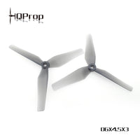 HQProp D6x4.5x3 for Cinewhoop Grey (2CW+2CCW) - Poly Carbonate