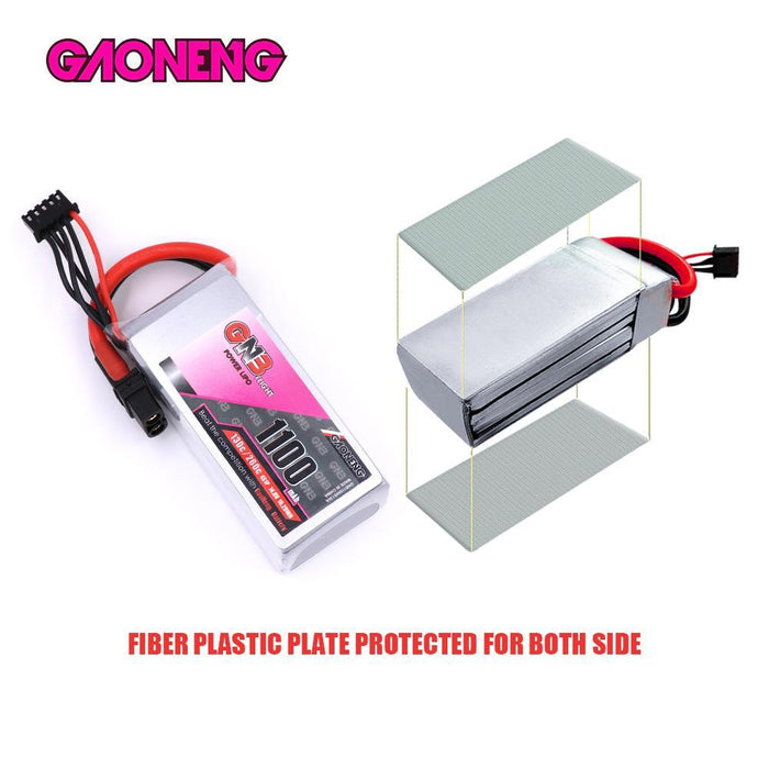 Gaoneng GNB 14.8V 1100MAH 130/260C 4S LIPO BATTERY - JST/XT60