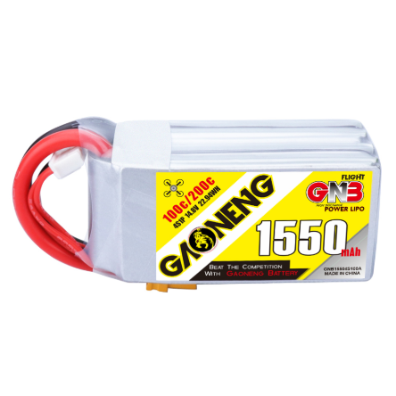 Gaoneng GNB 1550MAH 14.8V 4S 100C LIPO BATTERY - XT60