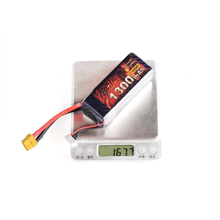 HGLRC KRATOS 4S 14.8V 1300MAH 120C Li-Po Battery - XT60