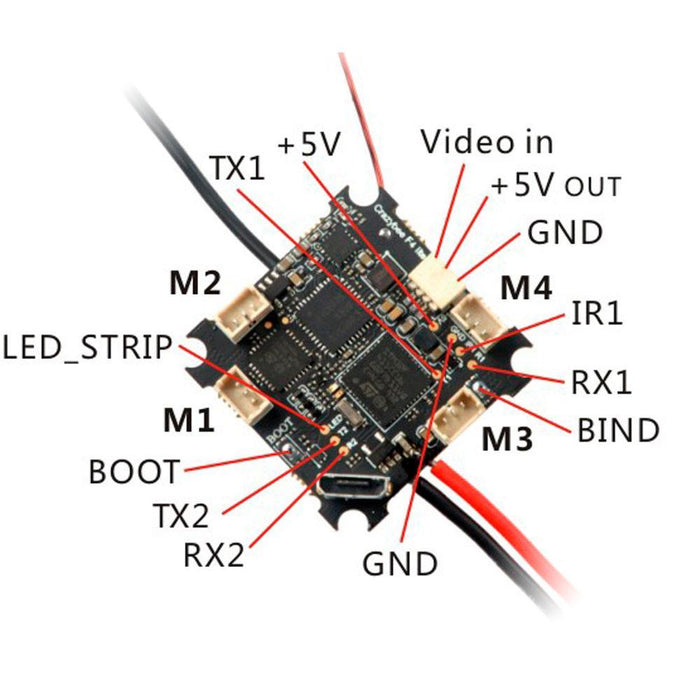 HappyModel Crazybee F4 Lite 1S Whoop Flight Controller for Mobula 6 - Frsky