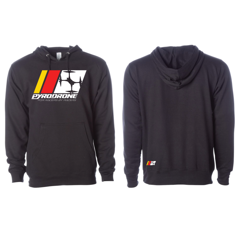 Pyrodrone Logos Pyrodrone Hoodie Sweater - Black