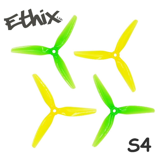 HQ Prop Ethix S4 5x3.7x3 Lemon Lime Propellers - (2CW+2CCW)