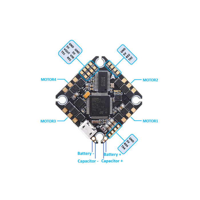 TUNERC Poly F405 20A 2S-4S AIO Flight Controller - 25.5x25.5