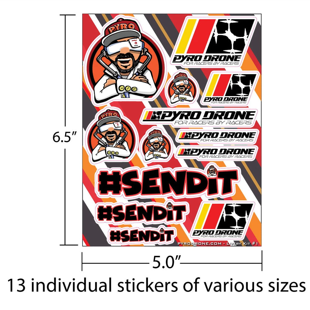 Pyrodrone Livery Kit (Sticker Sheet)