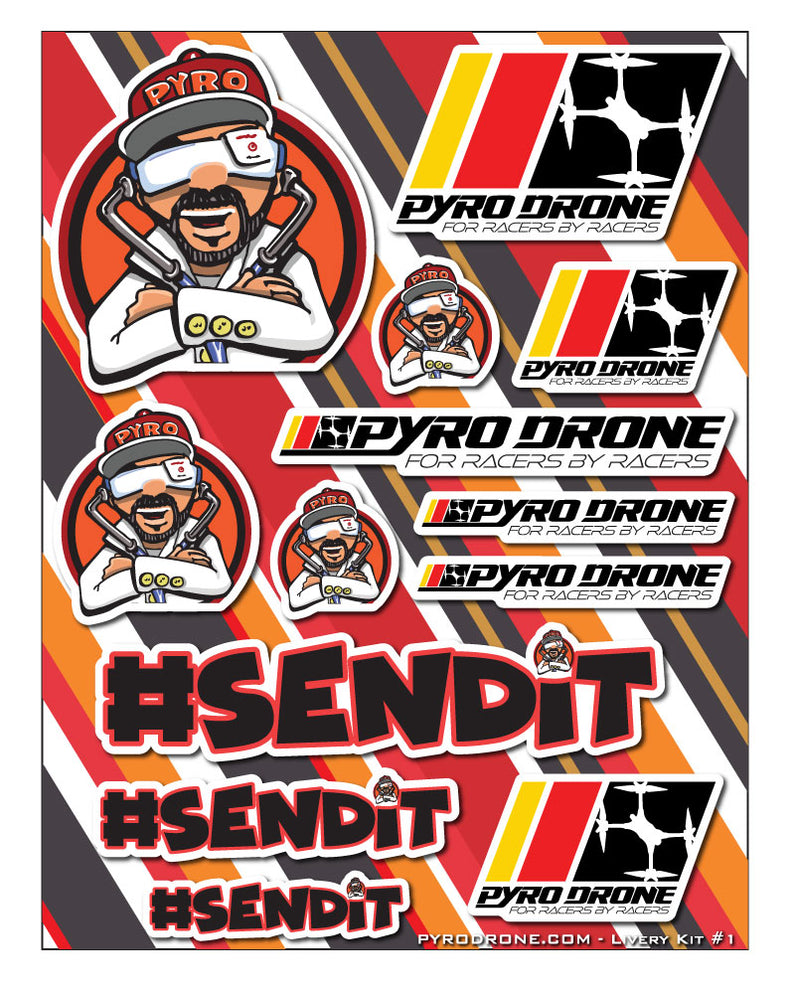 Pyrodrone Livery Kit (Sticker Sheet)