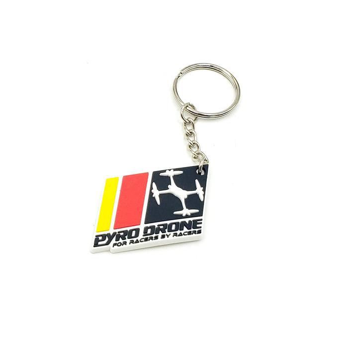 Pyrodrone Molded Keychain - Pyrodrone Logo