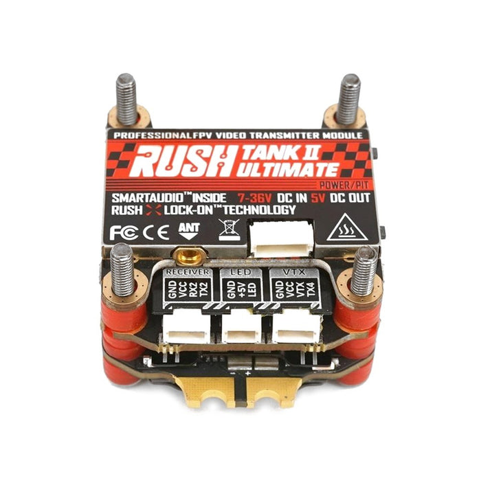 RUSHFPV Rush Blade F722 Analog Stack + Rush Blade Super 3-6S BLHeli_32 60A 96kHz 4in1 ESC & Rush Tank II VTX - 30x30mm