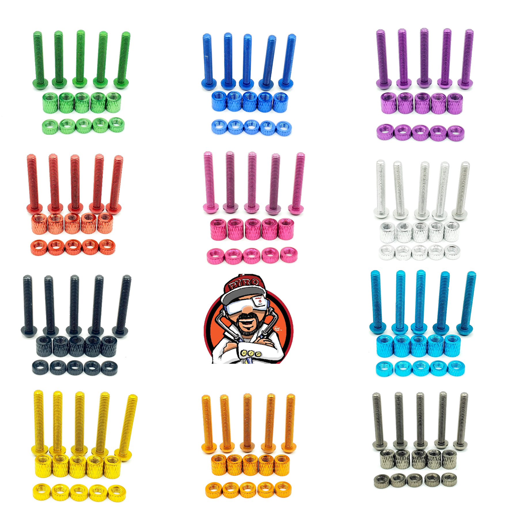 M Stack Kits M3 Stack Hardware Kit - 20mm — Pyrodrone
