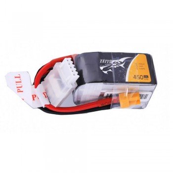 Tattu 14.8V 75C 4S1P 450mAh Lipo Battery Pack with XT30 Plug